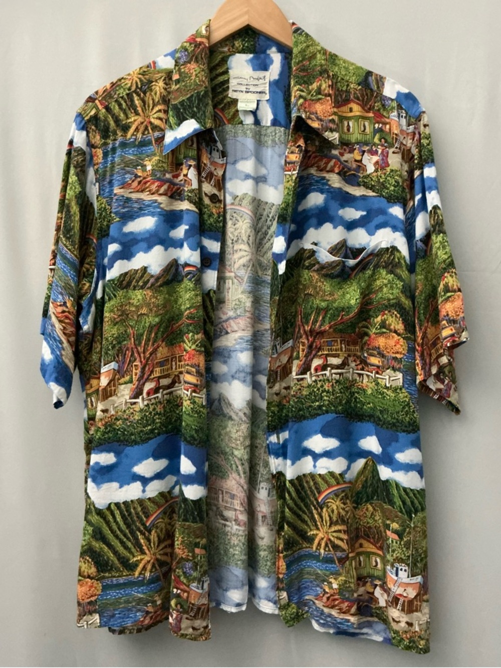 Guy Buffet Reyn Spooner Hawaiian Shirt Size L